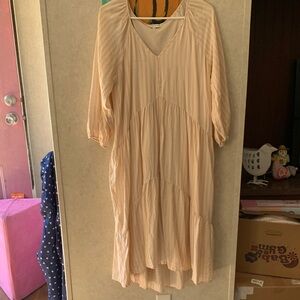 Doen Striped Cream Dress